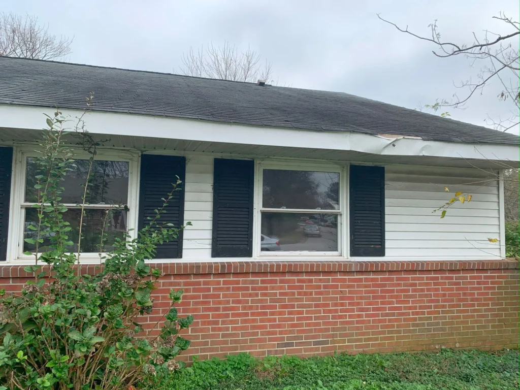 rundown house